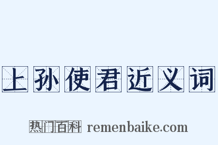 上孙使君近义词是什么意思的图片